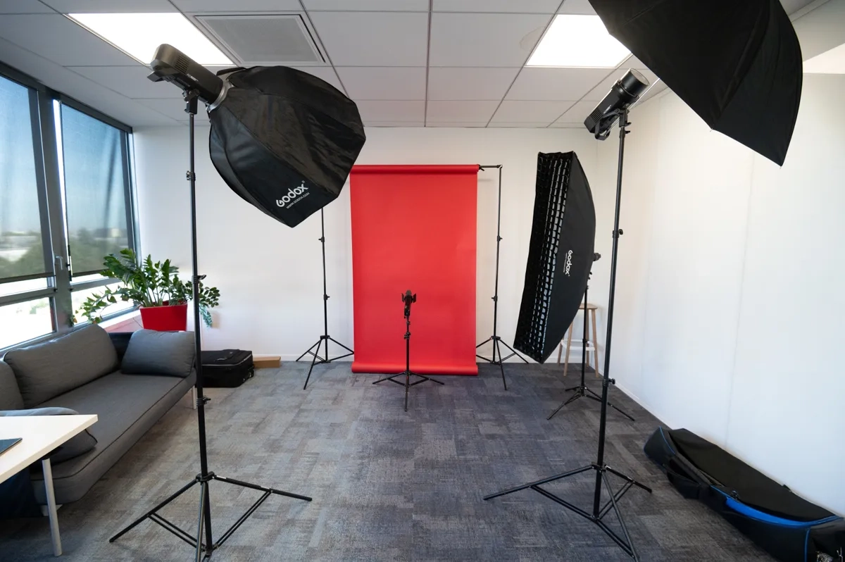 Studio photo mobile chez le client