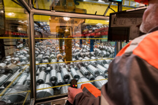 au coeur du pont roulant - reportage photo industriel