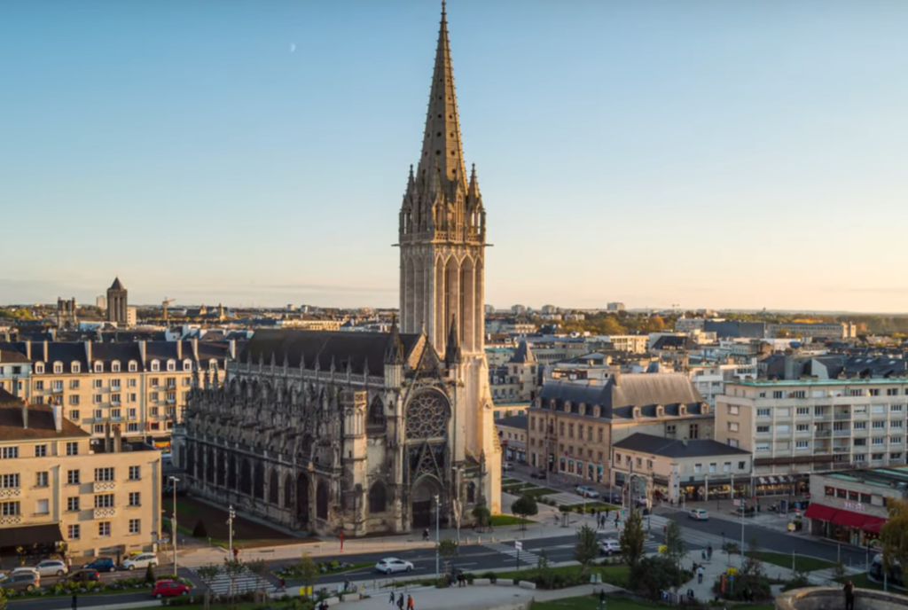 timelapse église st pierre de caen