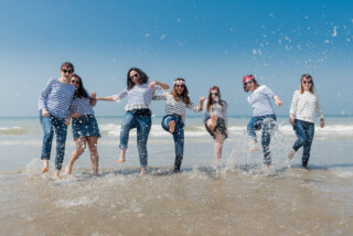 Evjf les pieds dans l'eau