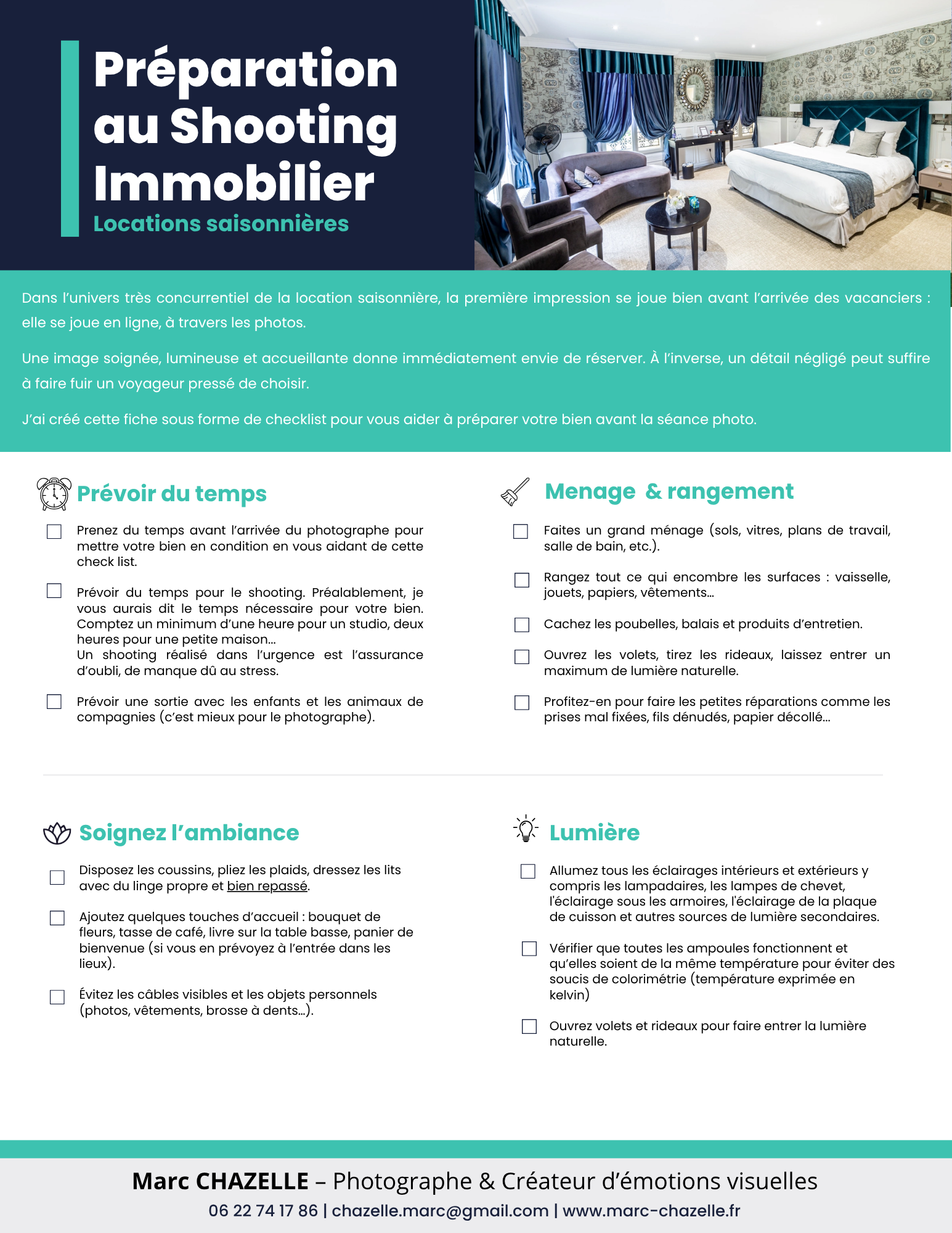 check list shooting immobilier (1) check list shooting immobilier